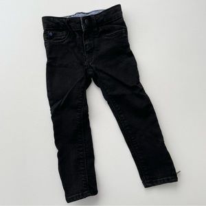 Gap Baby Skinny Jeans Ankle Zip Black Denim 2T